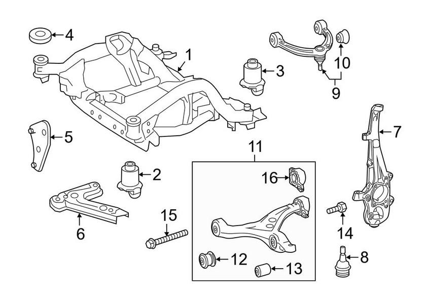 Mercedes Suspension Control Arm - Front Driver Left Lower 2923300700